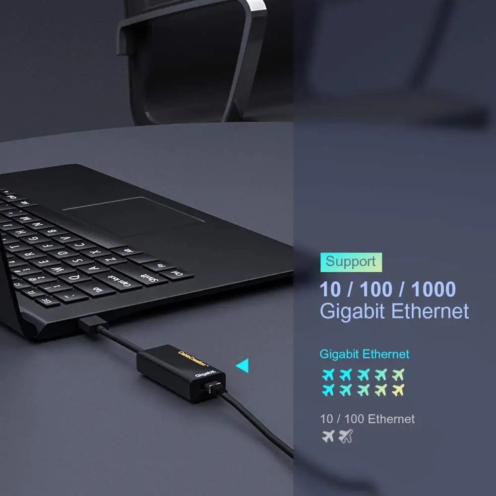 USB 3.0 to Ethernet Adapter Super Speed RJ45 Network Supporting 10/100/1000 Mbps Gigabit for MacBook Windows XPS Surface | Компьютеры и