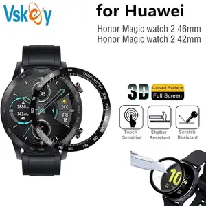 100pcs 3d soft screen protector for huawei honor magic watch 2 42mm 46mm smart watch protective film no tempered glass free global shipping