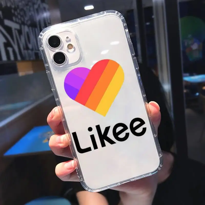 

likee Phone Case Transparent for Clear iPhone 11 12 8 7 6 6S XS MAX Plus X 5S SE 2020 XR mini pro