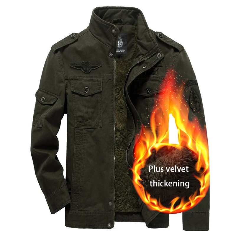 2020 зимняя мужская Высококачественная хлопковая куртка ветровка военные куртки