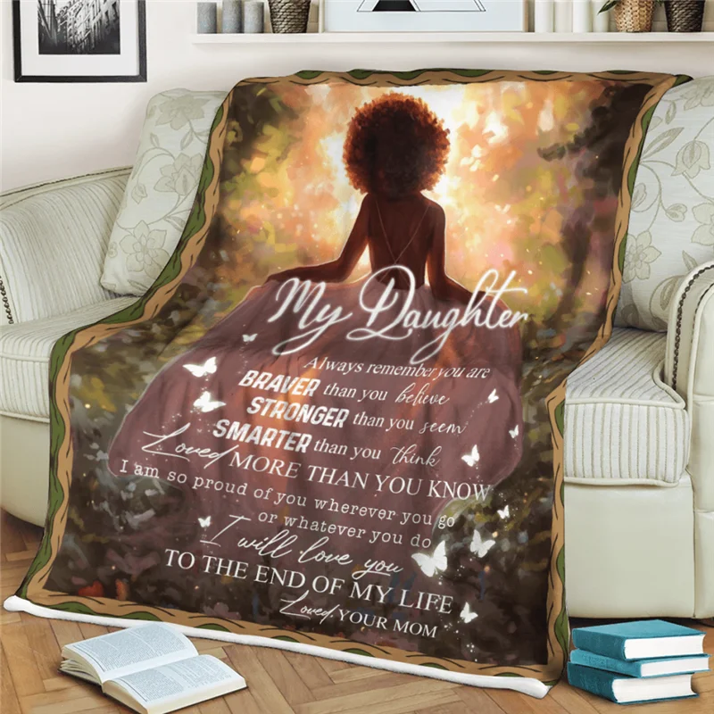 

Always Remember You Are Flannel Blanket 3D Print Bed Blanket Office Home Hiking Picnic Thick Flannel Blanket Drop Shipping
