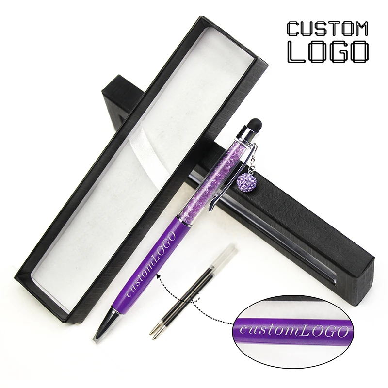 Рождественский подарок металлическая шариковая ручка с логотипом на заказ новый