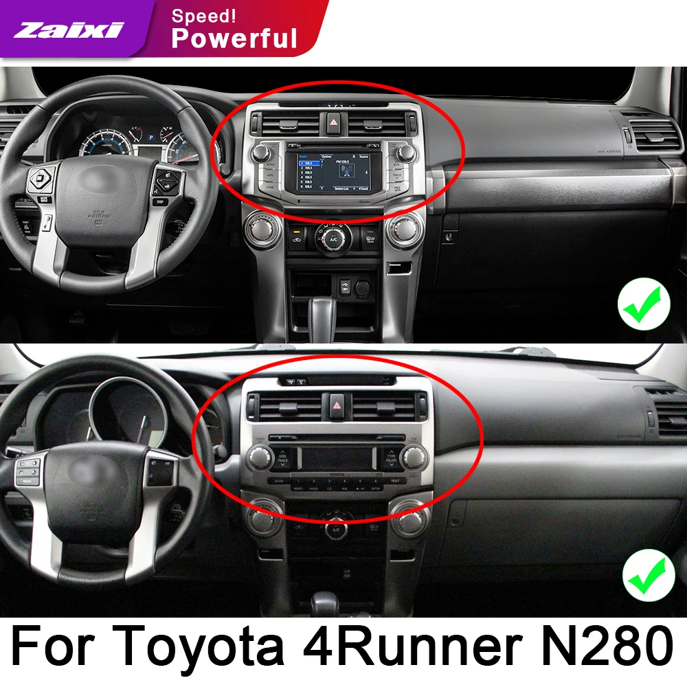 ZaiXi для Toyota 4runner N280 2009 ~ 2019 автомобильный Android GPS DVD навигатор мультимедиа HiFi DSP ISP