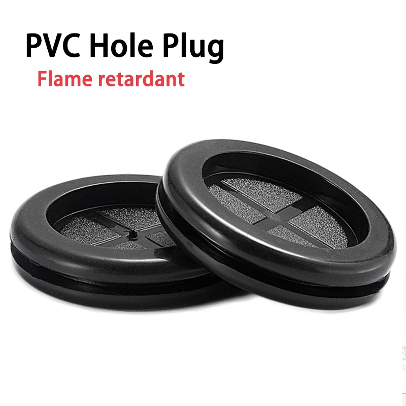 

100pcs Rubber Hole Plug 12-110mm PVC Sealing Plug Dustproof Double-sided Protection Ring 16mm 20mm 25mm Box Seal Plug