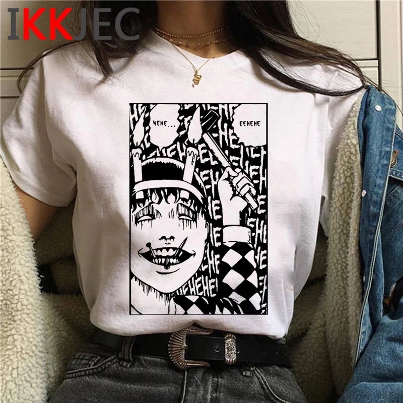 

manga junji ito t-shirt men streetwear japanese ulzzang summer top harajuku streetwear