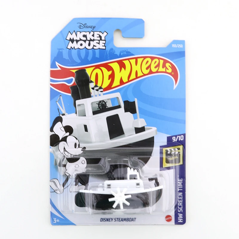 

2021-193 Hot Wheels DISNEY STEAMBOAT Mini Alloy Coupe 1/64 металлическая литая модель автомобиля, детские игрушки, подарок