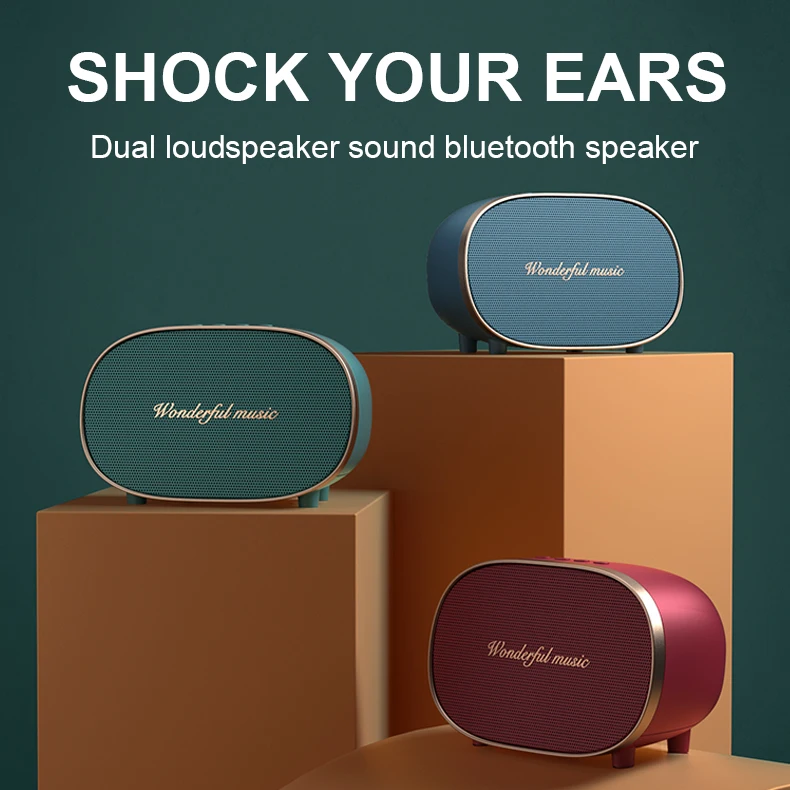 

Portable high volume wireless bluetooth speaker TWS function stereo subwoofer waterproof speaker AUX music player caixa de som