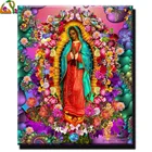 DIY 5D Гваделупской Девы 5d Сделай Сам алмазная живопись Религия Алмазная вышивка Стразы значок картина, Алмазная мозаика