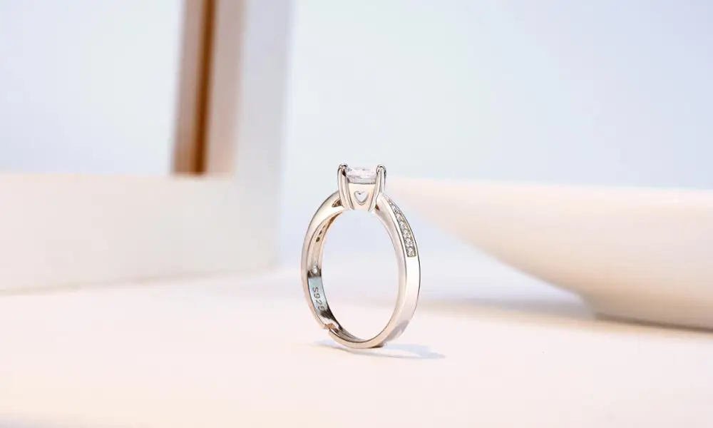 Свадебное кольцо с бриллиантом Сердце коготь пара женское партия|Кольца| |