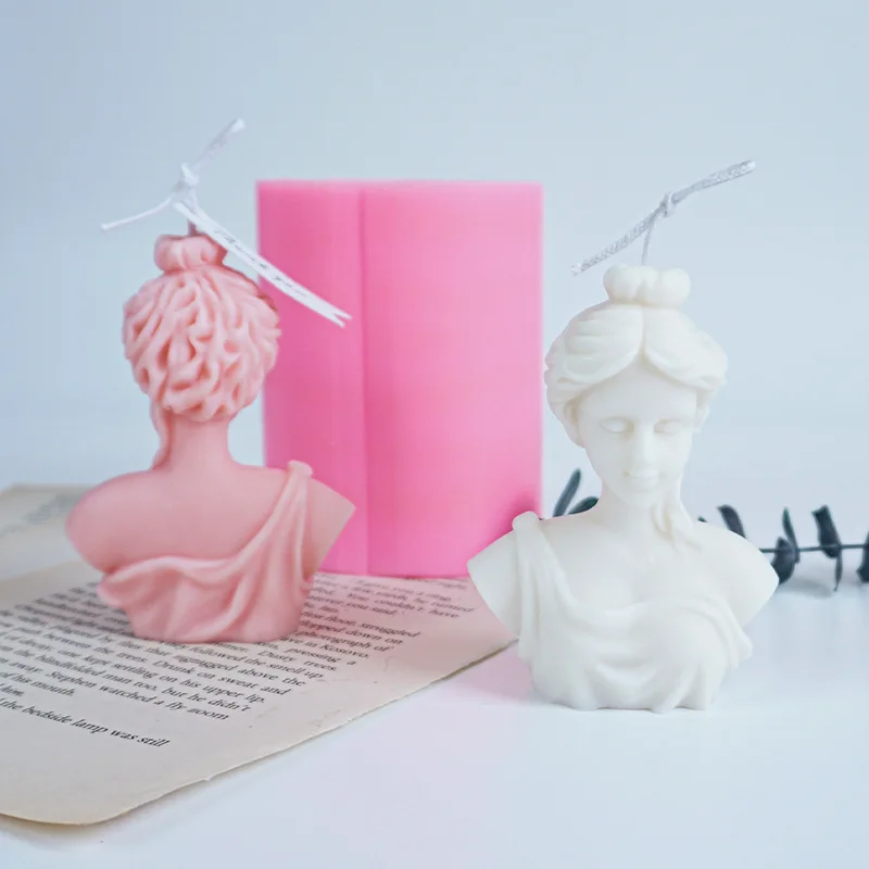 DIY силиконовые формы для свечей искусство женская статуя Венеры штукатурка