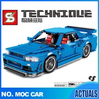 sembo block 833pcs pull back building blocks mechanical sports vehicle constructor simulation racing bricks model toys for kids