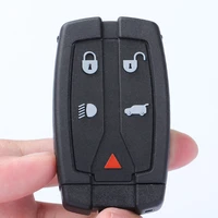 five button black car key smart card remote control key replacement shell suit for land rover land freelander 2 key accessories
