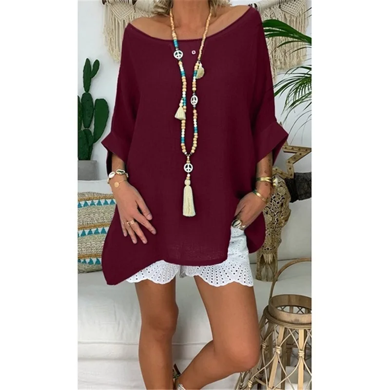 Свободная повседневная женская блузка большого размера весна лето 2020 женские