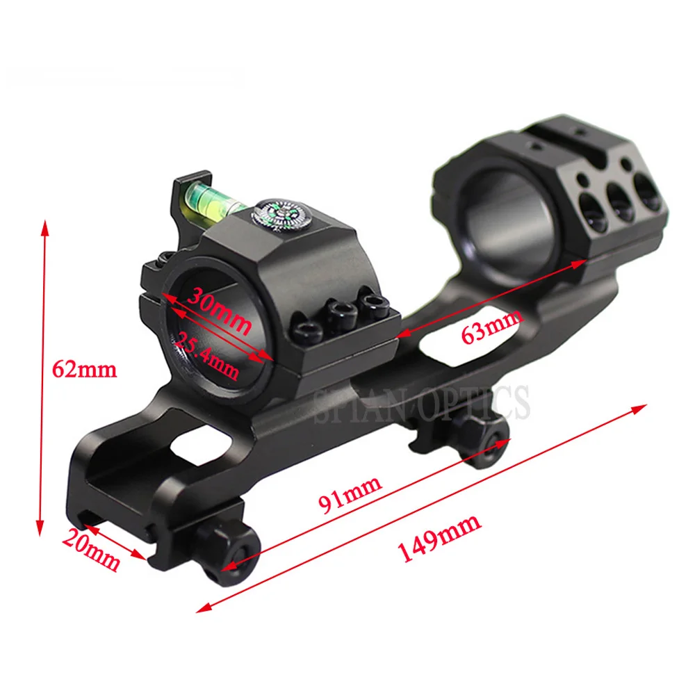 Тактическая охотничья 1 &quot/30 мм Rifel прицел крепление двойное кольцо Heavy Duty со