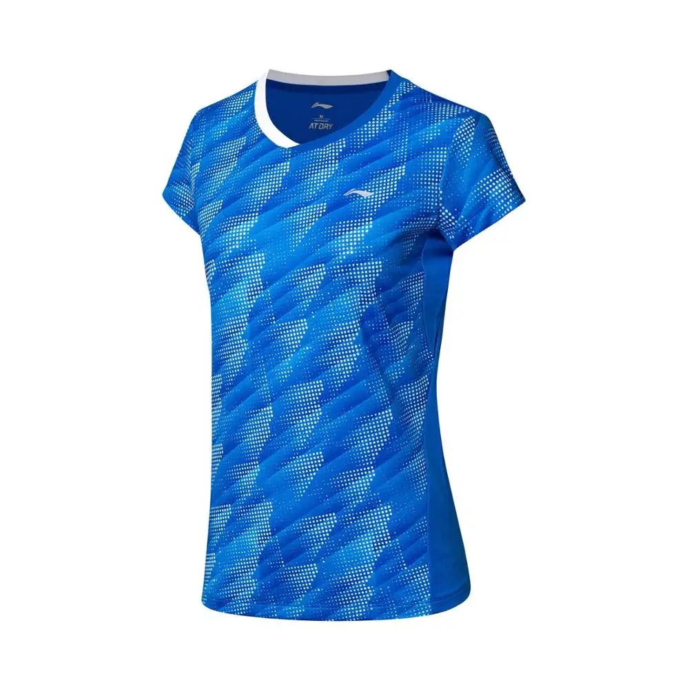 Футболка Li Ning для женщин соревнований по бадминтону 88% полиэстер 12% спандекс на