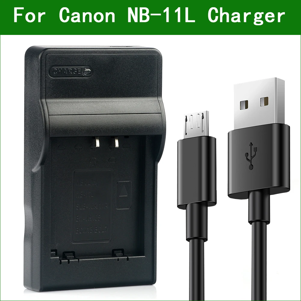 LANFULANG NB-11L NB-11LH Micro USB Батарея Зарядное устройство зум-объектив для Canon PowerShot A2400 A3400 - Фото №1
