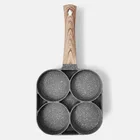 Четыре сковорода для жарки с кастрюля утолщенной сковорода для омлета с антипригарным покрытием Яйцо Блин Стейк Пан Пособия по кулинарии яйцо Ham кастрюли для аппарата для приготовления завтрака посуда