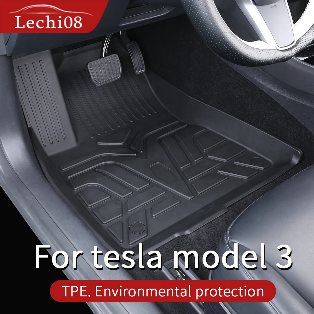 Напольный коврик из ТПЭ для tesla model 3 напольные коврики 2016 22021 Tesla аксессуары three