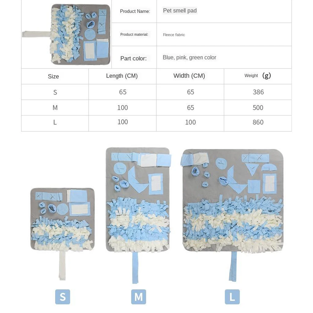 Мягкий нюхательный коврик для собак тренировочное одеяло домашних животных носа
