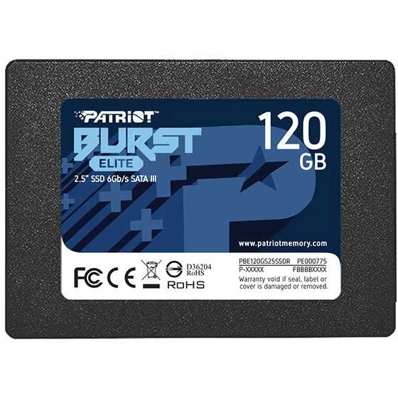 SSD накопитель PATRIOT Burst Elite PBE120GS25SSDR 120ГБ 2.5&quot SATA III|Внешние SSD| |