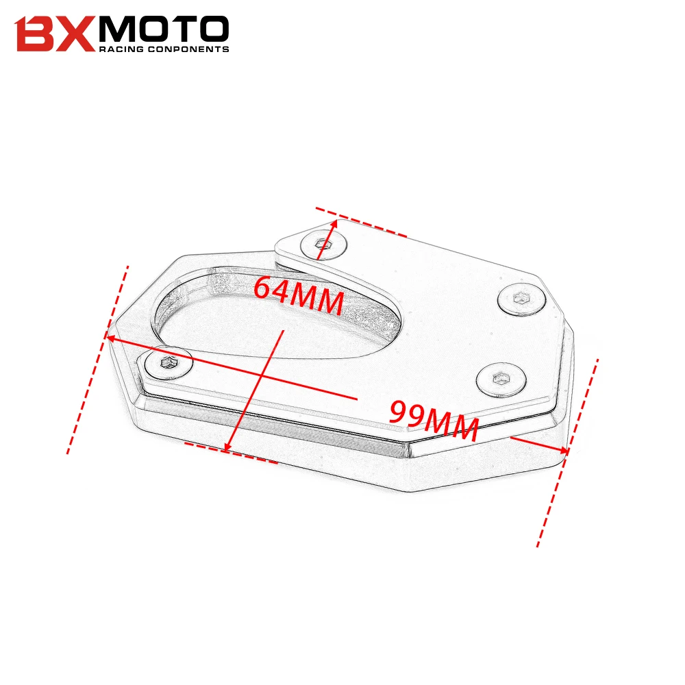 

2020 NEW Fit For suzuki VStrom 1050 V-Strom 1050 2020 motorcycle CNC Foot Support Plate Side Stand Extension Pad