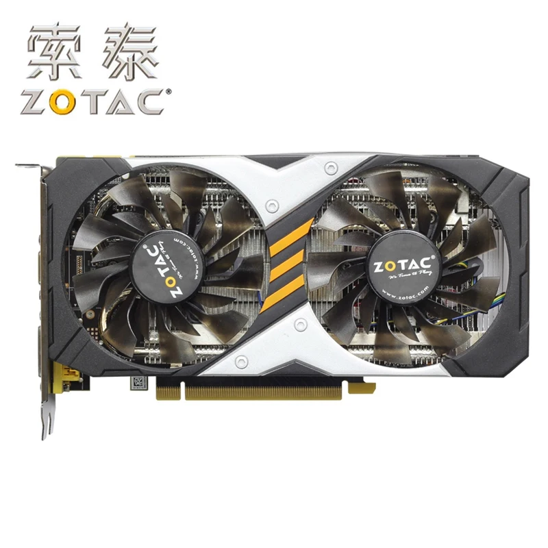 Видеокарта ZOTAC GTX 950 2 Гб 128 бит GDDR5 GPU для NVIDIA оригинальная GeForce GTX950 2GD5 GM206 PCI E X16 Hdmi