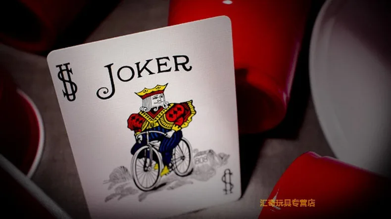 

1 Deck Bicycle Red Plastic Cup Playing Cards Orginal Collectible Poker Magic Card Games Magic Tricks Props For Magician