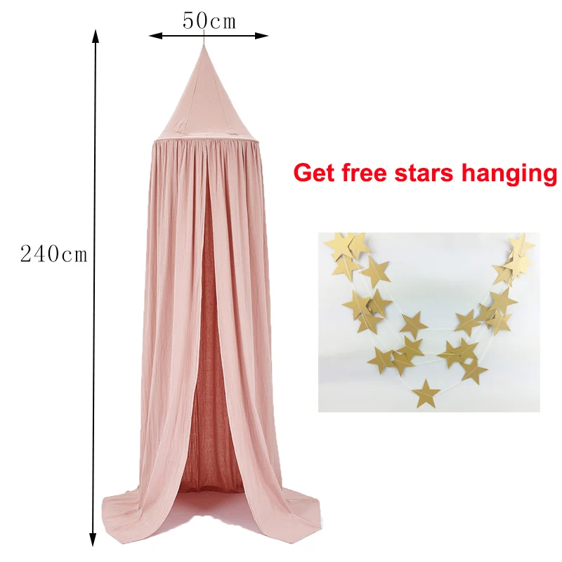 

Baby Princess Canopy Bed Curtain Mosquito Net Cotton Hanging Tent Crib Netting Kids Play Tents House Teepee Children Room Decor