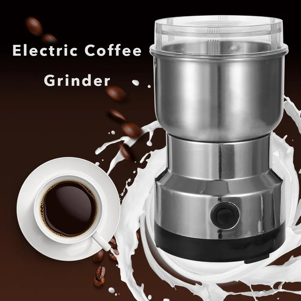 

150W 300ml Stainless Steel Electric Coffee Machine Bean Grinder Blenders for Kitchen Office Home Use Grains Grinding Machine