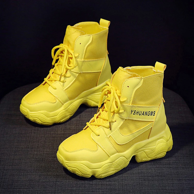 Женские парусиновые ботинки ZPXHSM повседневные дышащие кроссовки на толстой