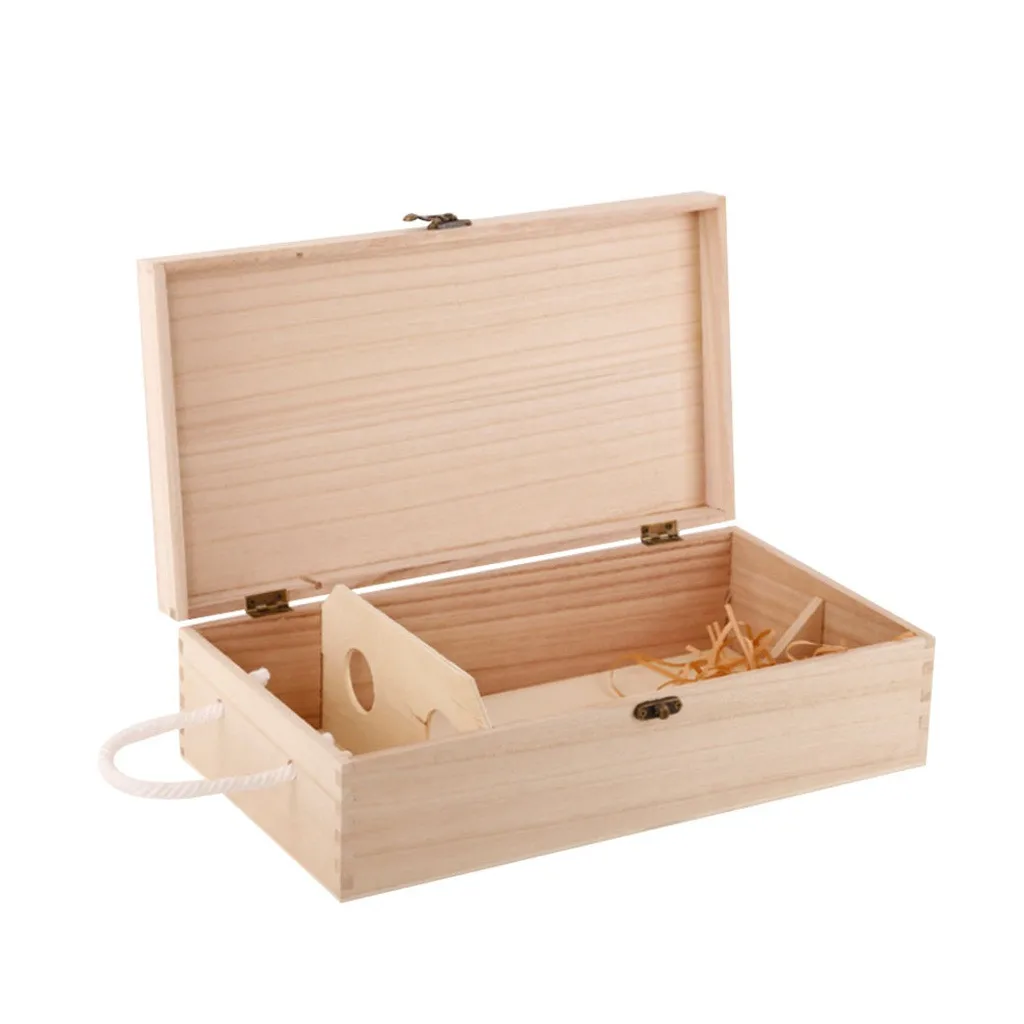 Wooden Wine Box Double Bottle Strap Crates Shell Gift Home Decoration glas marker silikon set vino waterslot for wine vino