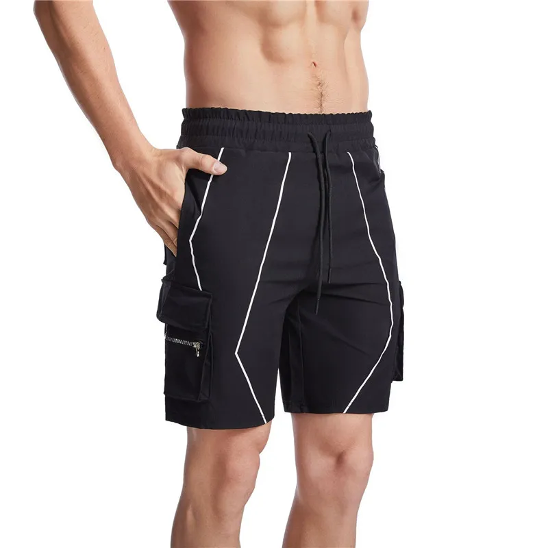 

New Men's Shorts Trousers Men Cargo Shorts Fitness Jogger Multi-pocket Sports Shorts Sweatpants Fitness Workout Cotton Shorts