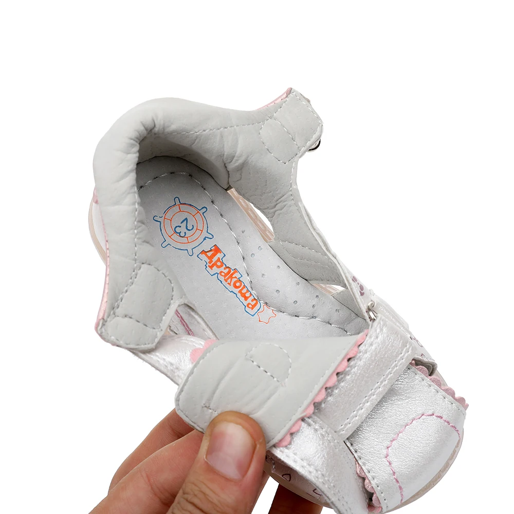 Детские ортопедические сандалии Ahannie с двумя регулируемыми ремешками и закрытым