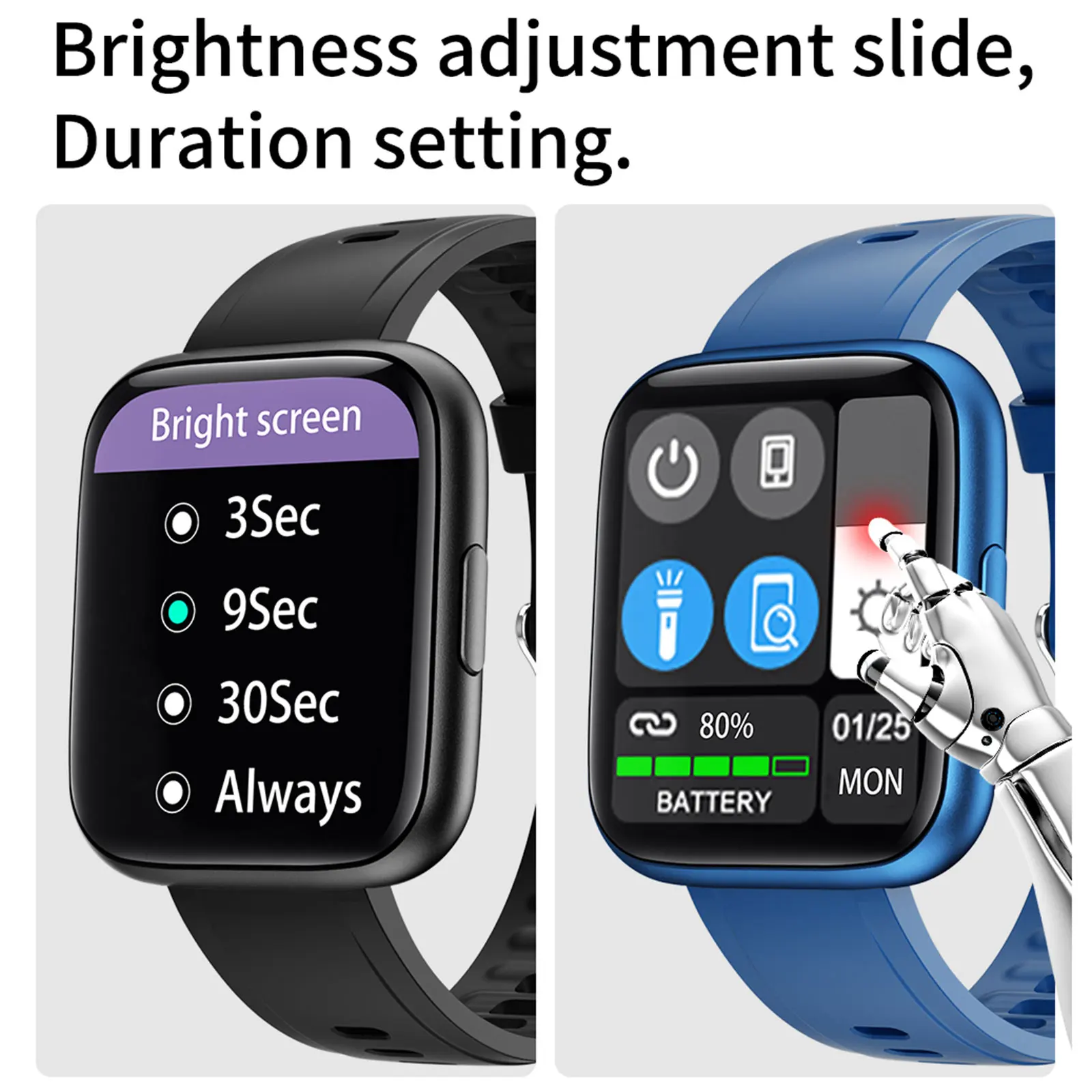 

Smart Bracelet 1.69 inch Touch Screen Waterproof Fitness Tracker with Heart Rate Sleep Monitor Sports Smart Watch