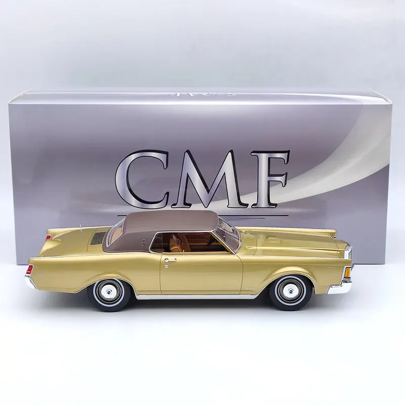 

1:18 CMF For L~coln Continental MK III 1970 Gold CMF18205 Resin Models Collection