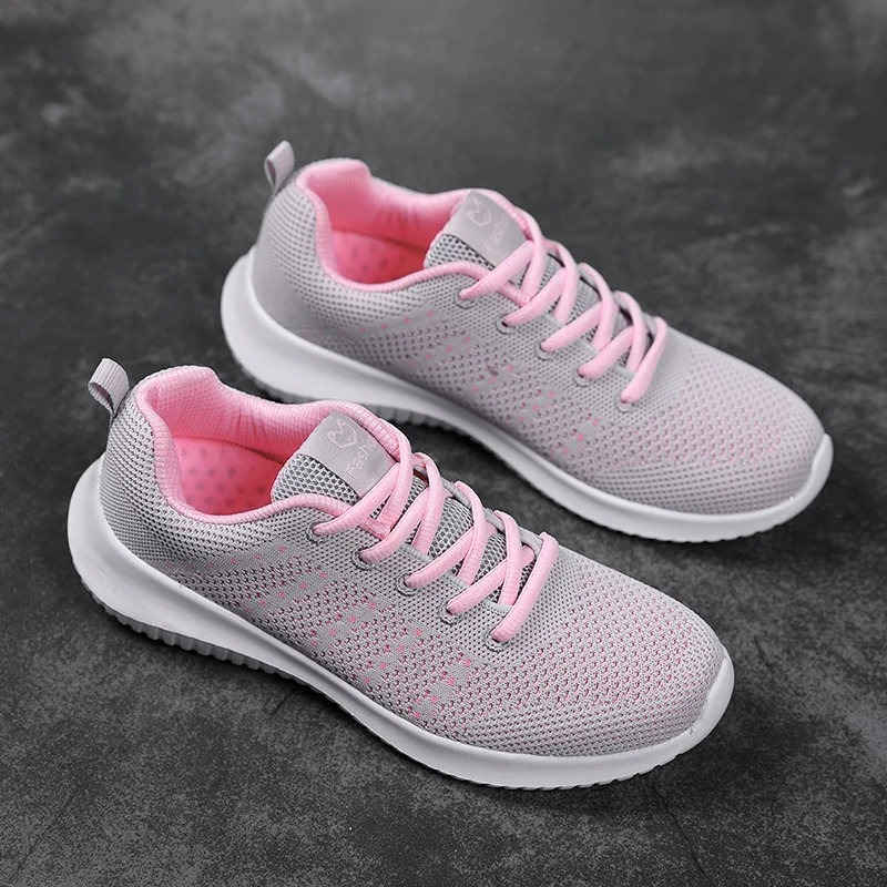 Ultralight Women Running Shoes Ins Popular Sneakers Summer Breathable Lady Tennis Gym Tracking Trainers Big Walking 42 Girl 41 | Спорт и