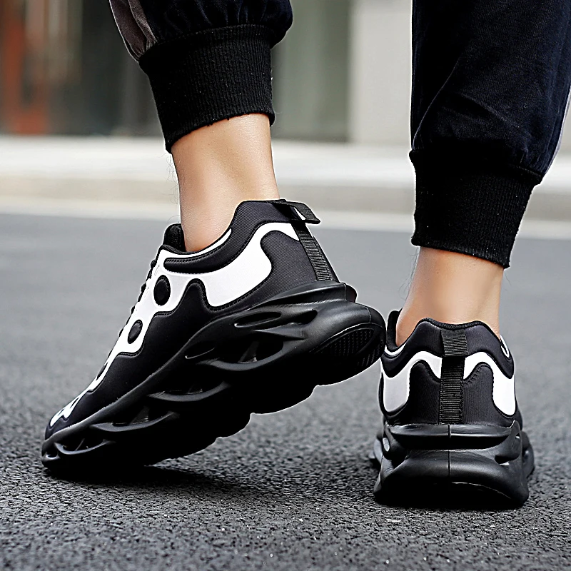 

2020 Running Shoes for Men Blade Running Shoes Shockproof Lace-up Sports Shoes High Quality Comfortable Mens Jogging Sneakers