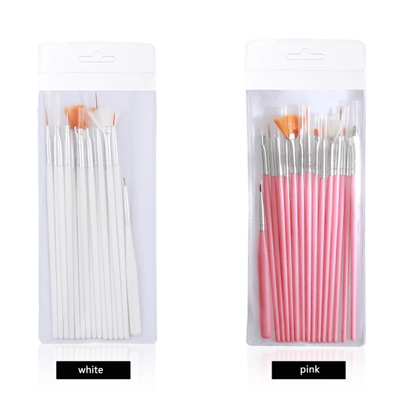 

Nail Brush 15Pcs/Set Nail Tools Ombre Brush For Gradient Drawing Painting Liner Brush Gel Nail Polish Nail Art