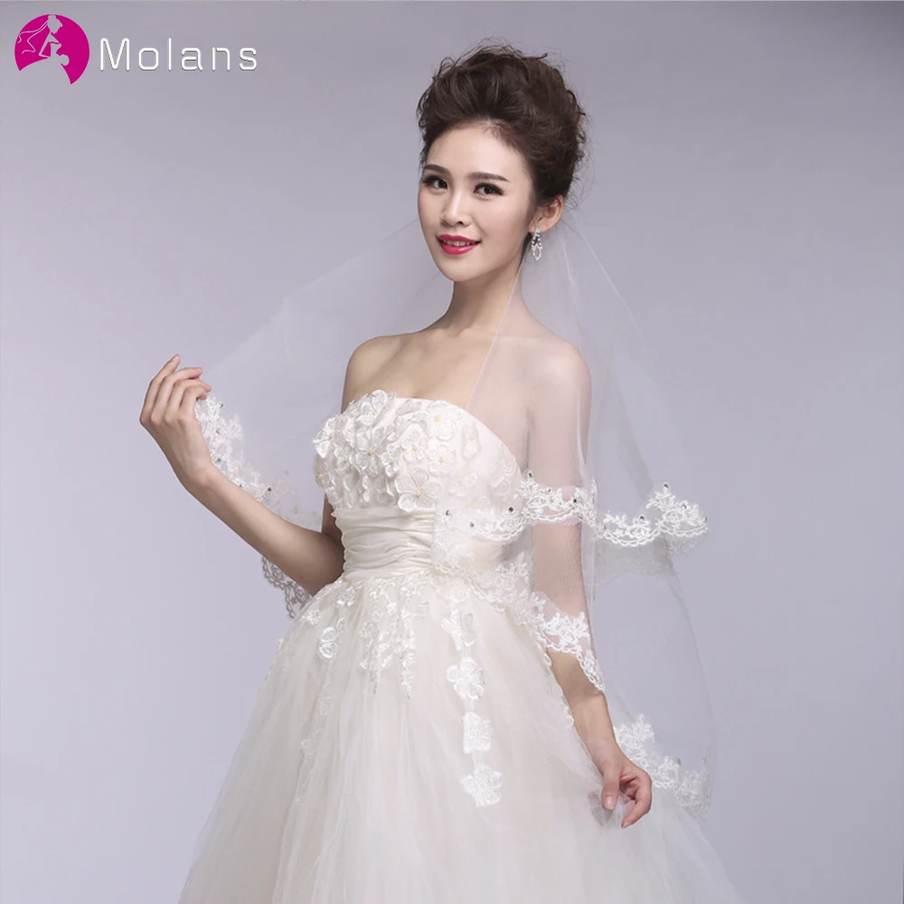 Фата свадебная молочно белая с цветочным кружевом 1 5 м|Свадебные вуали| |