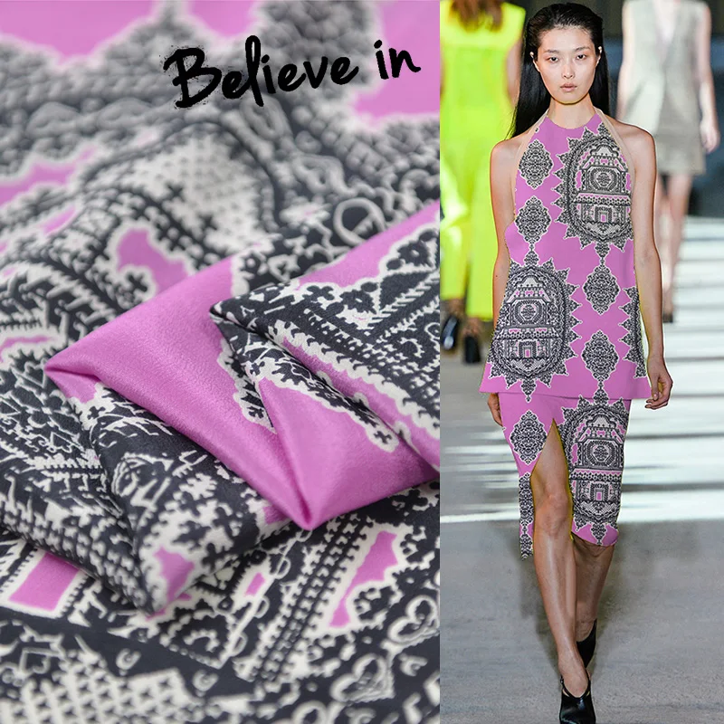 Моющаяся мягкая восковая ткань 13 Момми 100% Шелковая крепдешиновая для платья