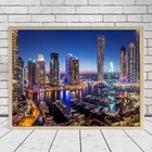 Алмазная мозаика 5d сделай сам, картина с полными квадратными и круглыми стразами, с изображением побережья, города, ночного вида, Набор для вышивки крестиком