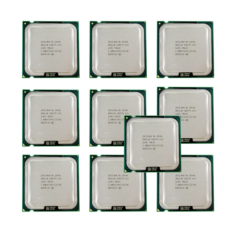 Процессор Intel Core 2 Duo E8400 двухъядерный 3 0 ГГц FSB 1333 МГц разъем LGA 775 10 шт./лот |