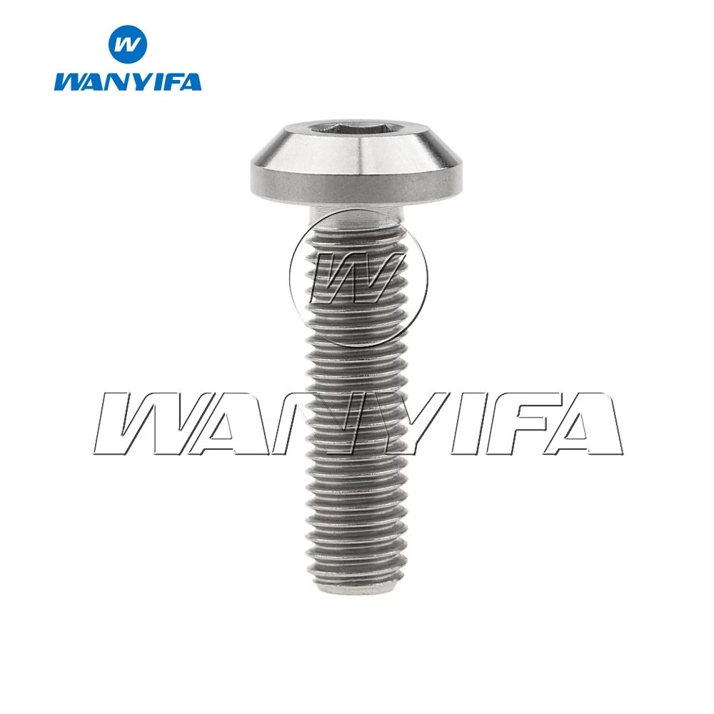 Титановый &quotWanyifa&quot Ti Болт M8 x 15 20 25 30 35 40 мм шестигранный ключ головкой для уход за