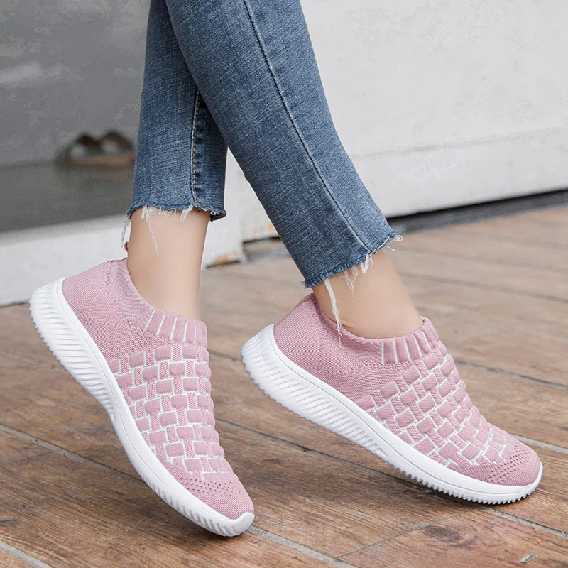 NIKEZI/Размеры 35-42 Женские Классические Легкие сетчатые Лоферы без шнуровки