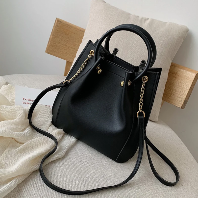 Новая сумка через плечо из искусственной кожи Женская Большая вместительная