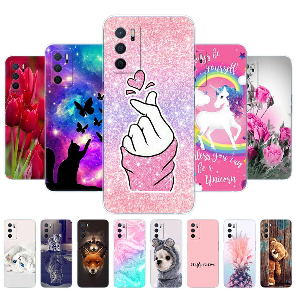 

For OPPO A16 Case For OPPO A16S Case 6.52 inch Back Phone Cover For OPPOA16 OPPOA16S OPPO A 16 S 16S Silicon Soft TPU Bumper Bag