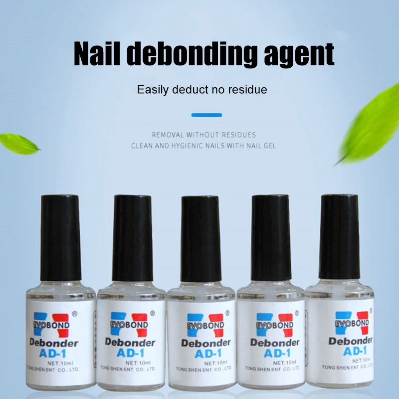 Средство для снятия лака ногтей быстро растворяет и удаляет поддельные ногти