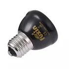 220v E27 Горячая 25W 50W 75W 100W Pet нагревательная лампа черный Инфракрасный Керамика излучатель тепловая лампа Брудер рептилия