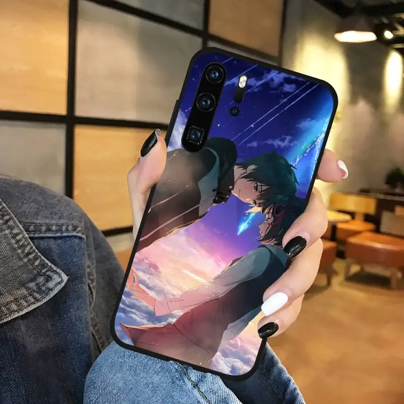 

Anime Your Name Kimi no Na wa Phone Cases Funda For Huawei P9 P10 P20 P30 Lite 2016 2017 2019 plus pro P smart