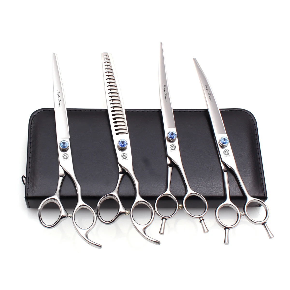 Pet Scissors Purple Dragon Brand 8&quot Japanese 440C Professional Thinning Shears 3004# Dog Hair Set Add Bag | Красота и здоровье